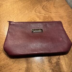 VTG Givenchy BOUTIQUE Red Pouch Toiletry Travel Bag Makeup Cosmetic Case